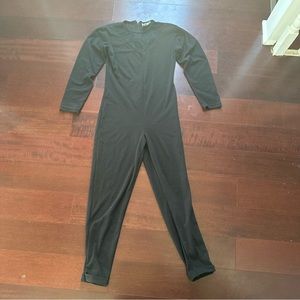 Vintage 80s Lace Mesh Panel Catsuit